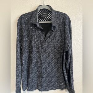 Denim & Flower Black Floral Button-Up Shirt